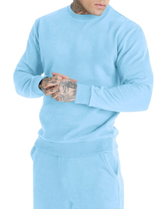 Sweat-shirt élégant pour homme, ensemble de jogging décontracté, sweat-shirt à capuche et pantalon de jogging à manches longues, ensemble de jogging 100% coton pour homme - Product Image 2