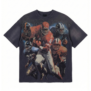 Camiseta Personalizada para Hombre, Talla Grande, Manga Corta, 100% Algodón, Impresión por Transferencia de Calor Ecológica, Personalización Completa, Suave - Product Image 3