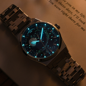 <span class=keywords><strong>Montre</strong></span> mécanique <span class=keywords><strong>automatique</strong></span> de luxe en acier inoxydable personnalisée CARNIVAL ODM/OEM avec cadran à aiguilles 24 heures pour hommes - Product Image 5