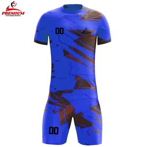 Uniforme de football à manches courtes en polyester 100% de qualité supérieure, vêtements de sport durables, anti-rides, pour hommes, produit le plus populaire - Product Image 4