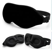 Máscara de Dormir Personalizada con Logotipo 3D, Espuma Viscoelástica Contorneada sin Presión, Transpirable, Duradera, Hipoalergénica, con Correa Ajustable y Alas para la Nariz