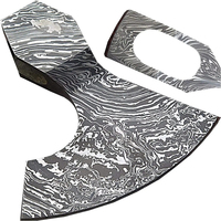 Burraq Hache de fendage et tête de tomahawk en acier Damas, qualité supérieure, faite main, avec étui en cuir, pour le camping et les activités de plein air, cadeau pour papa