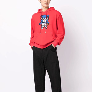Sweat à capuche 100% coton de haute qualité, délavé à l'acide, série High Street, effet vieilli, délavé à la pierre, style vintage - Product Image 2