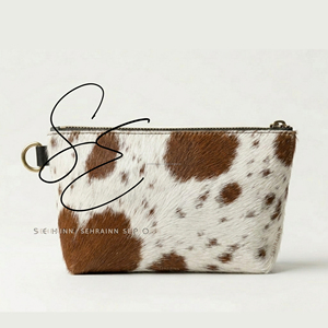 Trousse de Toilette Mini en Cuir Véritable Tendance 2026 – Petite Pochette de Voyage en Cuir de Vachette pour Cosmétiques, Organisateur de Maquillage avec Fermeture Éclair, Trousse de Toilette (Dopp Kit) - Product Image 4