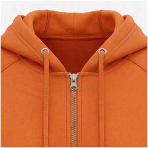 Conjunto Deportivo con Capucha y Cremallera para Mujer, Color Naranja, Estampado Degradado, Sudadera Casual de Manga Larga con Bolsillos Laterales, Ropa de Otoño - Product Image 4