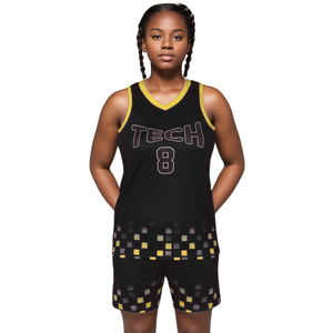 Uniformes de Baloncesto Personalizados por Sublimación para Mujer, Conjunto de Uniformes de Baloncesto Femeninos de Secado Rápido y Transpirables, Uniformes Profesionales para Entrenamiento de Equipos - Product Image 4