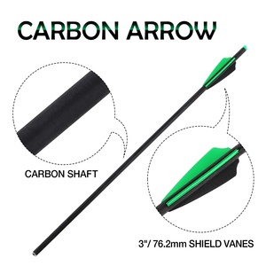 ขายส่งโดยตรงจากโรงงาน ลูกศรหน้าไม้ไผ่ ขนาด 7.62 มม. ความยาว 16/18/20/22 นิ้ว ทำจากคาร์บอนไฟเบอร์และเหล็ก พร้อมปีกพลาสติก - Product Image 2