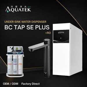 AQUATEK Compact Under Counter Hot <b>Water</b> Dispenser BC <b>TAP</b> SE with Ambient Drinking <b>Water</b> and Touch Faucet with RO System(AQ-50-1) - Product Image 1