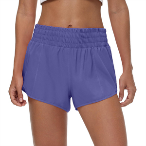 Shorts Deportivos de Cintura Alta para Mujer, Ropa Deportiva, Spandex/Nailon, Sin Costuras, Ajuste Ceñido, Venta al Por Mayor, Personalizados - Product Image 1