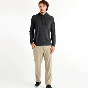 Sweat-shirt à capuche léger en fibre de bambou pour homme, respirant, pour les sports de plein air au printemps - Product Image 4