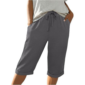 Shorts Capri Décontractés pour Femmes, Légers, Anti-Humidité, pour l'Été, la Marche en Plein Air, le Fitness, Vêtements de Sport, Fabricant OEM ODM - Product Image 1