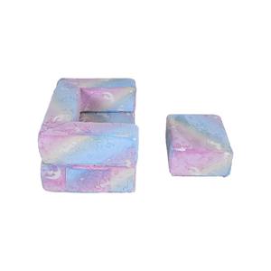 Sofá Modular Infantil Moderno con Respaldo de Cojín, Espuma de Alta Densidad, Embalaje Comprimido, Capacidad para 2 Personas, Muebles para Sala de Estar o Escuela - Product Image 3