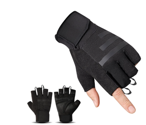 Guantes de Levantamiento de Pesas con Soporte para Muñeca, Transpirables, Antideslizantes, Protección Completa de la Palma, Cierre Magnético, Diseño de Medio Dedo para Gimnasio y Deportes - Product Image 1