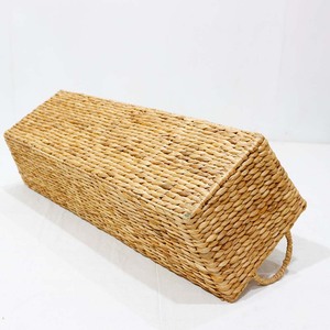 Woven Rattan <b>Bread</b> <b>Basket</b> with Linen Liner Braided Handle Rectangular Serving <b>Basket</b> for Bakery Cafe Home - Product Image 4