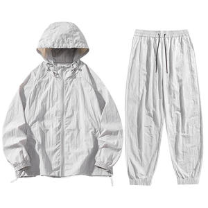 2026 Men's Lightweight Windbreaker Set Hooded Jacket & Pants 2 Piece Sportswear Set Casual <b>Waterproof</b> Outdoor Urban <b>Tracksuit</b> - Product Image 4
