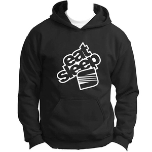 เสื้อฮู้ดดี้ลายกราฟิกสีน้ำเงิน Custom Eat Sleep Seat สำหรับผู้รักรถยนต์ สไตล์ JDM เสื้อคลับ สตรีทแวร์ สำหรับผู้ชาย - Product Image 1