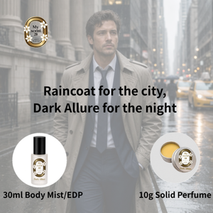 Perfume Nocturno Unisex Dark Allure, Aroma a Café y Vainilla, Ingredientes Naturales, Larga Duración, 30 ml, Bruma Corporal/EDP, 10 g, Perfume Sólido - Product Image 6
