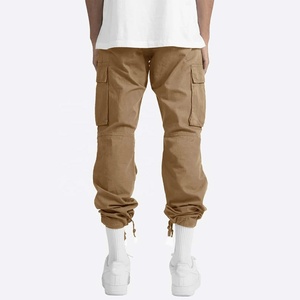 High Quality Men's Summer Casual Pants Solid Color <b>Slim</b> Fit <b>Joggers</b> With Drawstring Customizable Lightweight Thickness - Product Image 4
