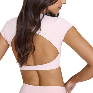 Top Corto para Mujer, Estilo Premium, Ajustado, Suave al Tacto, Transpirable, Antiarrugas, Fácil de Mantener, Ropa Básica Diaria - Product Image 4