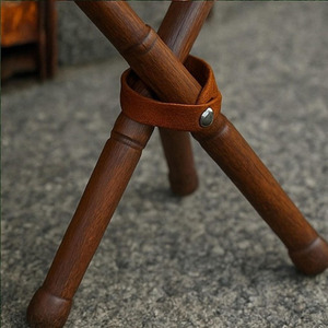 Custom logo <b>leather</b> hunting <b>stool</b> folding tripod camping <b>stool</b> wholesale OEM supplier premium export quality in wholesale price - Product Image 4
