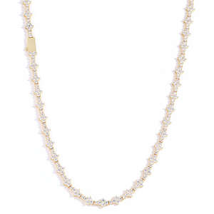 Excellent Quality Luxury Iced Tennis Chain Necklace Hip Hop Bling Moissanite IGI Certified Unisex Plated Available Sale - Product Image 4