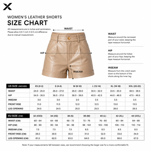 Shorts en cuir pour femme X Sports City, sexy et tendance, avec fermeture boutonnée, 100 % cuir véritable, pour l'extérieur, modèles 2026 - Product Image 6