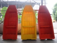 Bateau KEMAN 2,6 m en PE compatible avec moteur hors-bord à essence, pour la pêche, le sauvetage et la patrouille