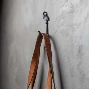 2026 Hand Forged Leaf Design Iron Wall <b>Hook</b> Decorative Metal Hanging <b>Hook</b> For Coats Bags Hats <b>Towels</b> Keys <b>Bathroom</b> Kitchen - Product Image 4