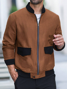 Nouvelle veste de basket-ball en coton d'hiver pour hommes, veste varsity pour femmes, veste de couple avec broderie et manches en cuir PU - Product Image 5