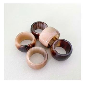 Best Design High Quality <b>Indian</b> Natural Buffalo Horn <b>Ring</b> for Women High Quality Magnesia Crafts Jewelry Ware Items - Product Image 6