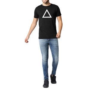 Camiseta de Manga Corta para Hombre, Cuello Redondo, Corte Regular, con Logotipo Impreso Personalizado, 100% Algodón, 180 Gramos, Tejido Transpirable de Secado Rápido, Color Sólido - Product Image 2