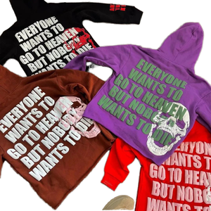 Sweat à capuche court avec logo personnalisé OEM en coton éponge français de haute qualité motif uni tricoté saison d'hiver 3D pour l'impression bouffante brut uni - Product Image 1