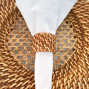 Porte-serviettes en rotin naturel tressé, décoration de table de mariage, décoration intérieure, porte-serviettes fait main, au meilleur prix - Product Image 6