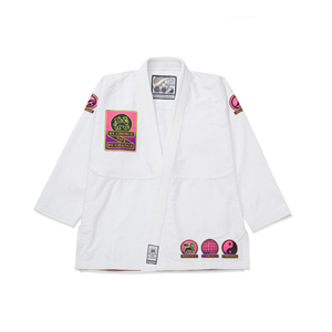 Último Modelo en Venta, Lote 135, Kimono de Jiu Jitsu Blanco Shoyorol con Logotipo Personalizado, Alta Calidad, 100% Algodón, 450 GSM, Kimono de Jiu Jitsu Karate - Product Image 1