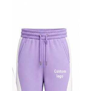 Conjunto Deportivo Personalizado con Logotipo, Color Morado y Blanco, Sudadera con Capucha y Cierre Completo, Pantalones de 450 g/m² - Product Image 6
