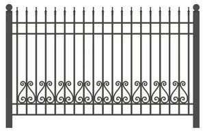 Panel de Cerca de Hierro Forjado Premium, Cerca Decorativa de Hierro, Cercas Metálicas Personalizadas para Casas de Lujo, Villas, Estancias y Jardines - Product Image 6