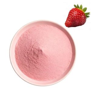 Poudre de fraises séchées naturelles OEM 100% pure, super-aliment pour la pâtisserie, les smoothies, les glaces et les mélanges de boissons - Product Image 2