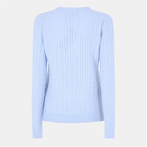 Pull en maille pour femme à col rond, couleur unie, en fil doux, respirant, pour usage quotidien, collection automne 2026 - Product Image 2