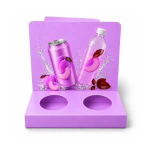 Exhibidor de Piso para Botellas de PVC Ecológico y Duradero para Promoción de Bebidas en Tiendas Minoristas y Supermercados, con Impresión Personalizada de Marca - Product Image 2