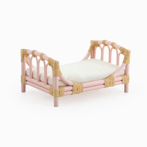 <b>Doll</b> accessories wholesale hand-crafted miniature rattan beds lovely designed <b>dolls</b> bed frame - Product Image 2