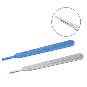 Stainless steel eye surgical Blade Handle 3#4# Bard-parker blade handles ophthalmic surgical <b>instrument</b> - Product Image 4