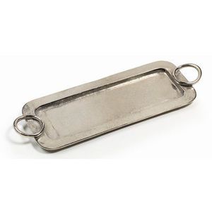 Elegante Bandeja de Servicio de Metal con Acabado Pulido para el Hogar, Cocina, Restaurante y Cafetería - Product Image 1
