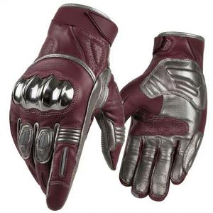 Summer Perforated Motorbike Leather <b>Gloves</b> Breathable Airflow Biker <b>Gloves</b> <b>Touchscreen</b> Compatible USA Market Top - Product Image 6
