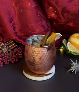 Hammered copper cocktail mug <b>set</b> reusable handmade drink cups premium <b>beverage</b> <b>serving</b> metal mugs elegant copperware collection - Product Image 6