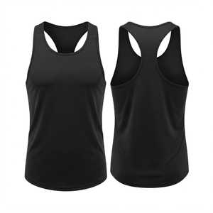160GSM Breathable Performance Racerback Tank Top Custom Logo Moisture Wicking Gym <b>Singlet</b> Wholesale - Product Image 6
