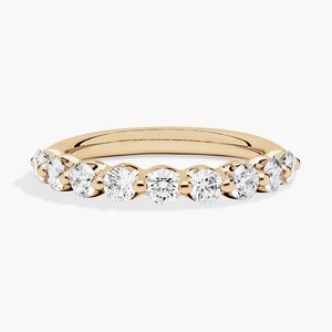 Bague BRILLIANT DIAMANT en or rose 14K plaqué rhodium avec diamant de laboratoire flottant 3/4 carat Tw F-G VVS1 à griffes partagées certifiée IGI - Product Image 5