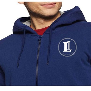 Sweat à capuche personnalisé en coton 100% 320 g/m² avec broderie et patchwork, fabrication ODM, unisexe, épais, confortable, élégant, coupe normale - Product Image 6