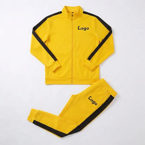 <b>Men's</b> Custom Sports Tracksuit Zip Up <b>Jacket</b> and Jogger Pants Set Gym Running Training Casual Activewear Tracksuit Manufacturer - Product Image 6