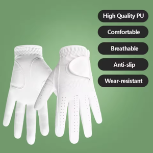 Guante de Golf profesional antideslizante, tela suave, transpirable, cómodo, guantes de Golf para hombre, guantes blancos de alta calidad para mano izquierda - Product Image 3