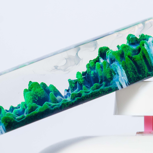 Keycaps Mystiques Anime, Keycaps Artisanaux Personnalisés, Keycaps Anime Mignons, Keycaps Verts, Ensemble de Keycaps, Keycaps en Résine - Product Image 2